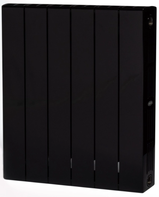 Радиатор отопления Rifar SUPReMO 500 (8 секций) Антрацит (RAL 9005 чёрный)