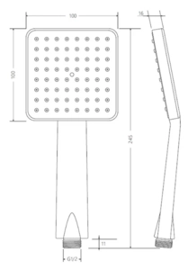 Душевая лейка VIEIR (VR1014-1)