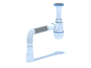 Сифон для раковины АНИПласт C2015 1 1/4 дюйма 40 мм с гибкой трубой 40х40/50 мм (C2015)