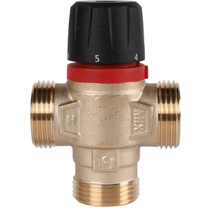 Термостатический смесительный клапан ROMMER 1" НР 35-60°С KV 2,5 (RVM-0232-256025)