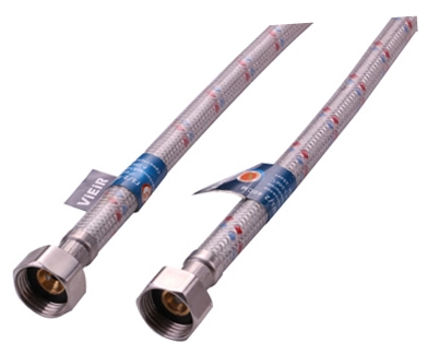 Гибкая подводка для воды в силиконовой оплетке 1/2″ в/в VIEIR (BZEN)