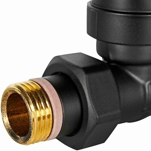 Клапан термостатический STOUT Design черный, прямой 1/2 (SVTD-0001-000015B)