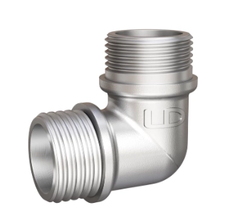 Угол 90гр LD Pride НР/НР латунь НИКЕЛЬ