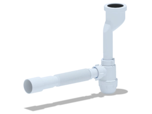 Сифон для писсуара АНИПласт U1016 40 мм с гибкой трубой 32х40/50 мм (U1016)