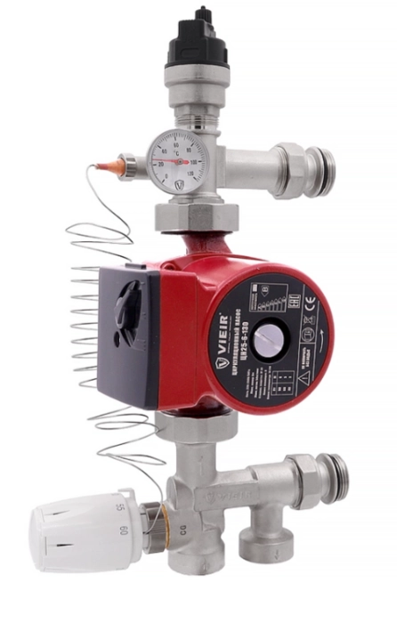 Насосно-смесительный узел для теплого пола 20-60 °С KVS 3.3 VIEIR без насоса (VR232)