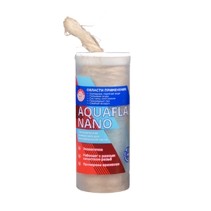 (61128) Aquaflax nano, сантехническая льняная нить ЕВРО, стакан 40 гр