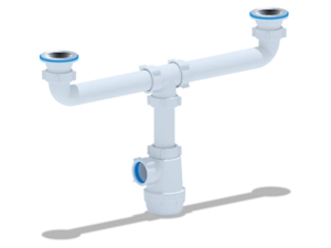 Сифон для мойки АНИПласт Грот A3000 1 1/2 дюйма 40 мм двойной (A3000)