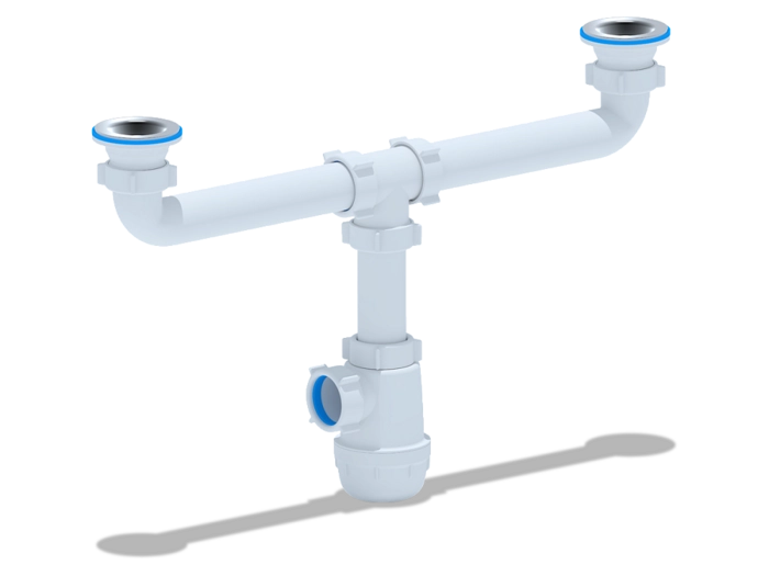 Сифон для мойки АНИПласт Грот A3000 1 1/2 дюйма 40 мм двойной (A3000)