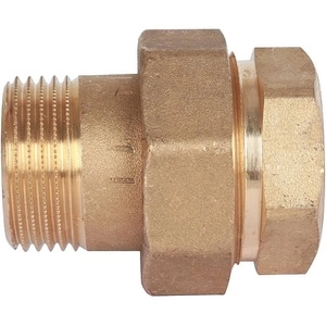 Сгон разъемный STOUT  ЛАТУНЬ (SFT-0040) уплотнение под гайкой o-ring кольцо 