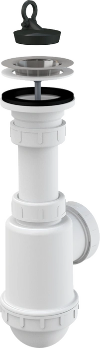Сифон для мойки с нержавеющей peшeткой DN70 AlcaPlast A441-DN50/40