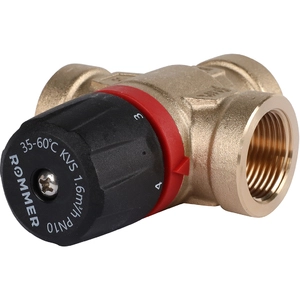 Термостатический смесительный клапан ROMMER 3/4" ВР 35-60°С KV 1,6 (RVM-0112-166020)