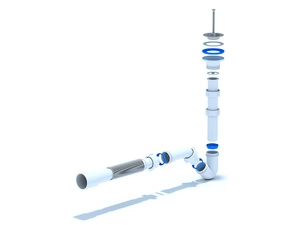 Сифон для биде АНИПласт BD1016 1 1/4 дюйма 32 мм с гибкой трубой 32х40/50 мм (BD1016)