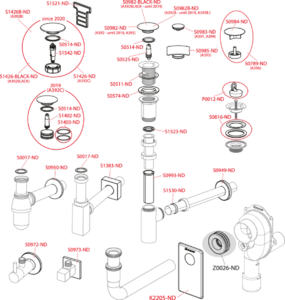 Сифон для умывальника DN32 DESIGN цельнометаллический, квадратный AlcaPlast A401