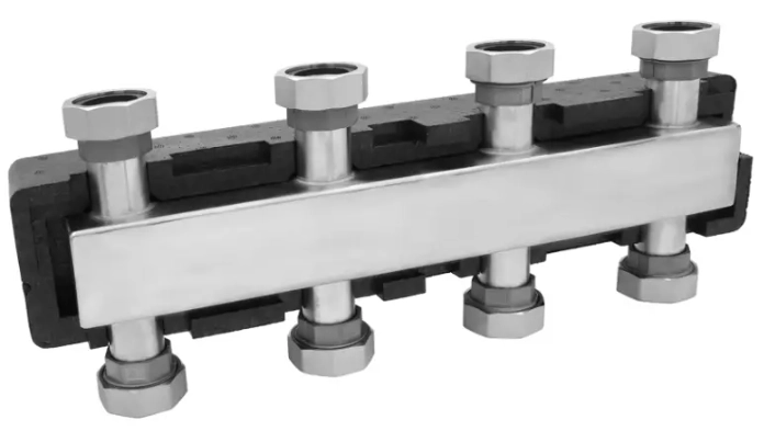 Стальной распределительный коллектор 4 выхода VIEIR 11/2″x(4) (VR211.2)