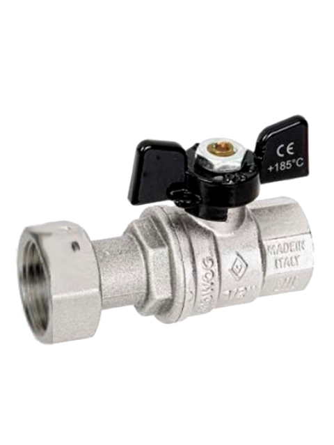 Кран шаровой Bugatti 3/4″ ВН — 3/4″ с накидной гайкой (01240002)