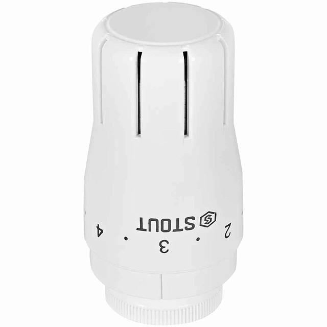Головка термостатическая STOUT Design белая, жидкостная M30x1,5 (SHTD-0002-003015W)
