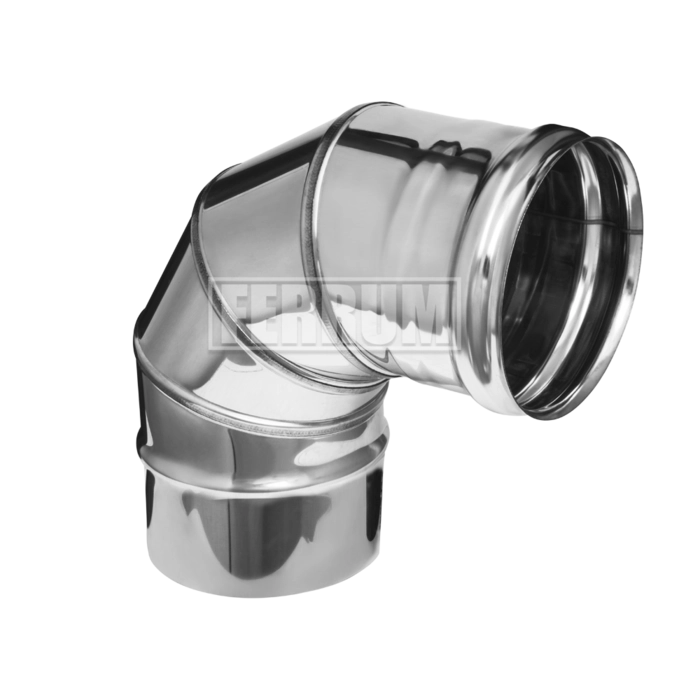 Колено 90° Ferrum Austenite (0,8мм AISI 304)