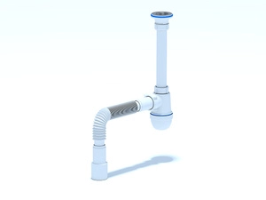 Сифон для раковины АНИПласт C1015 1 1/4 дюйма 40 мм с гибкой трубой 40х40/50 мм (C1015)