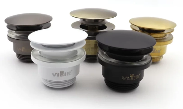 Донный клапан G 1 1/4ʺ VIEIR черный (VER26C)