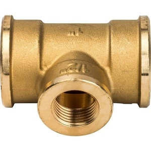 Тройник переходной с внутренней резьбой ВВВ STOUT ЛАТУНЬ (SFT-0021)