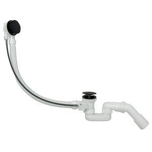 Сифон для ванны (ПОЛУАВТОМАТ) VIEIR черный  (VRQ90C)