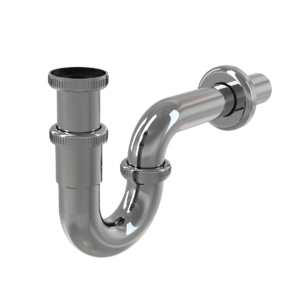 Сифон для умывальника DN32, U-форма с накидной гайкой 5/4", металл AlcaPlast A432