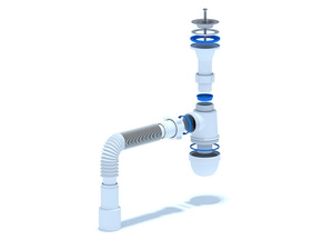 Сифон для раковины АНИПласт C2015 1 1/4 дюйма 40 мм с гибкой трубой 40х40/50 мм (C2015)