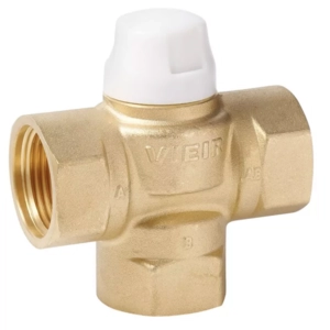 Термостатический трёхходовой смесительный клапан VIEIR 1″ Kvs-5,17 (VR291)