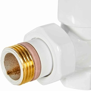 Клапан запорно-балансировочный STOUT Design белый, угловой 1/2 (SVLD-0002-000015W)