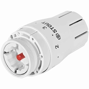 Головка термостатическая STOUT Design белая, жидкостная M30x1,5 (SHTD-0002-003015W)