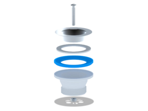 Выпуск АНИПласт M100 1 1/2 дюйма с нержавеющей сеткой (M100)