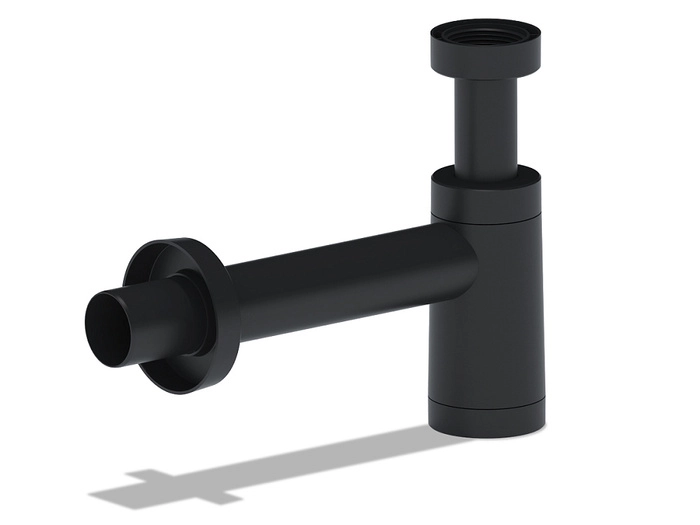 Сифон бутылочный АНИПласт, с переходной трубкой D40, черный (BRB1004BL)