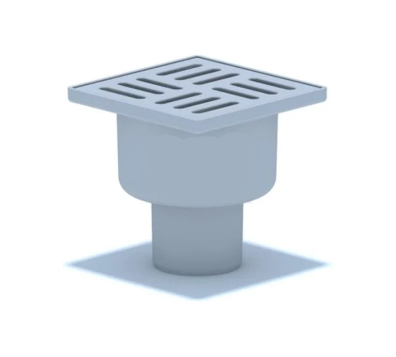 Трап вертикальный нерегулируемый АНИПласт TA5204 выпуск 50 мм с решеткой из пластика 100х100 мм (TA5204)