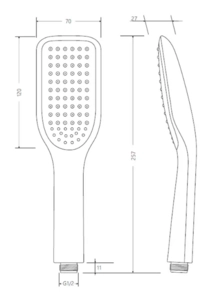 Душевая лейка VIEIR (VR1013-1)
