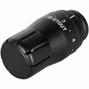 Головка термостатическая STOUT Design черная, жидкостная M30x1,5 (SHTD-0002-003015B)