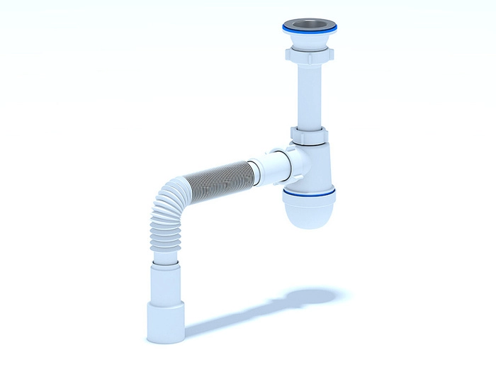 Сифон для мойки АНИПласт C0120 1 1/2 дюйма 40 мм без выпуска (C0120)