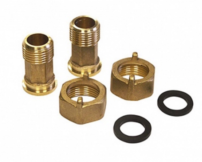 Узел присоединительный КМЧ 15 латунный (пара)