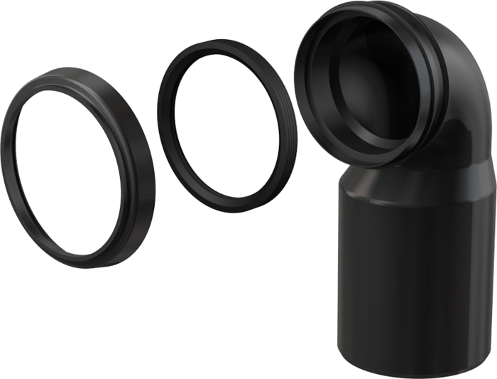 Колено стока, комплект DN90/110 AlcaPlast M906