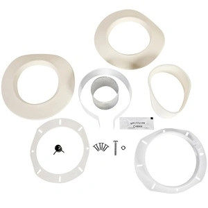 Адаптер подключения STOUT УНИВЕРСАЛЬНЫЙ c конденсатоотв. вертик. традиц. коакс. D60(м-м)/100(п-м) (хомут,фланец,втулка,адаптер) кроме Immergas,Navien D75/100 (SCR-6010-250300)