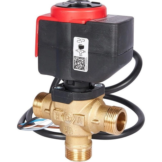 3-Ходовой зональный клапан, сервопривод 230V STOUT с кабелем 1м (SVM-0170)