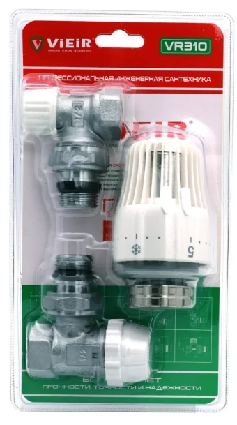 Комплект терморегулирующий угловой G1/2" VIEIR (VR310)