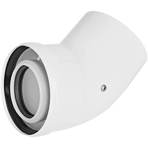 Отвод 45° STOUT конденсац. коакс. D60(п-м)/100(п-м) (SCR-8610-000045)