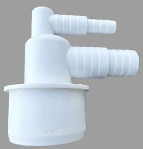 Адаптер канализационный ЮстаПласт угловой Ф50, 10-14/20-23