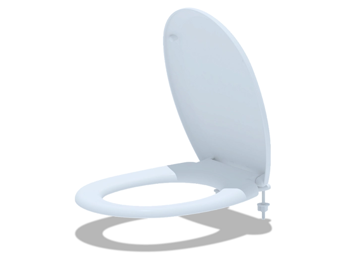 Сиденье для унитаза АНИПласт WS0200 из полипропилена с пластиковым креплением (WS0200)