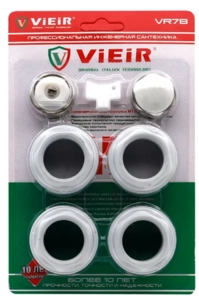 Набор для радиаторов без крепления VIEIR 3/4″ (VR7B)