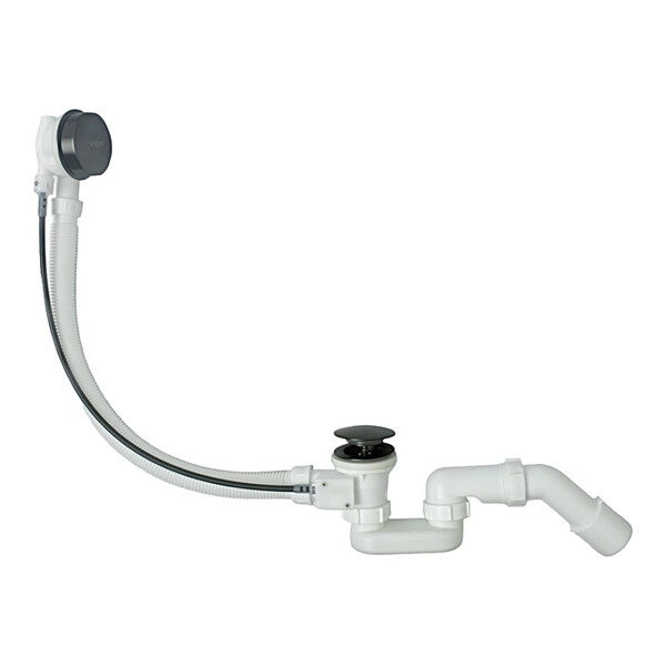 Сифон для ванны (ПОЛУАВТОМАТ) VIEIR графит (VRQ90G)