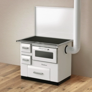 Печь-камин MBS 7 New Line R белая с крышкой