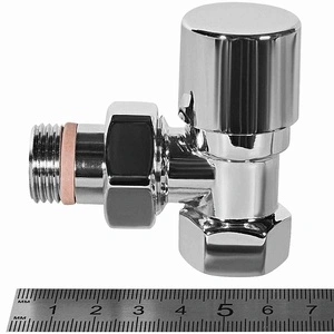 Клапан запорно-балансировочный STOUT Design хром, угловой 1/2 (SVLD-0002-000015C)