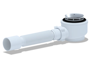 Сифон для душевого поддона АНИПласт E415C 1 1/2 дюйма 50 мм с гибкой трубой 40х50 мм (E415C)