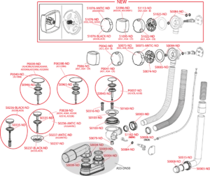 Сифон для ванны автомат комплект, белый AlcaPlast A51BM